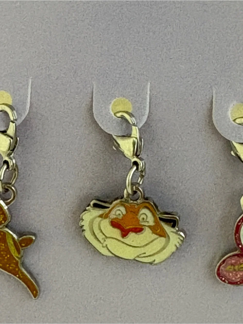 Disney Princess Jasmine Charm Set - Purple Display with Gold & Pink Charms